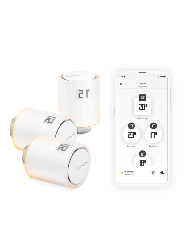 Netatmo Additional Smart Radiator Thermostat - 3 Älykäs patteritermostaatti