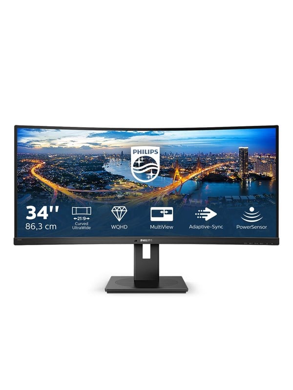 34" Philips B-linja 345B1C - 3440x1440 - 100Hz - VA - Kaareva näyttö - Kaiuttimet
