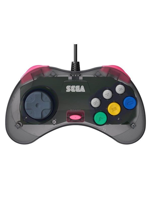 Retro-Bit SEGA Saturn USB - Grey for PC - Wired Controller - MAC