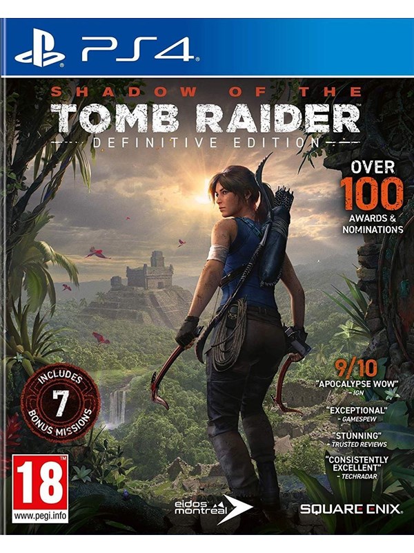 Tomb Raiderin varjo - Määritelmäversio - Sony PlayStation 4 - Toiminta/Seikkailu