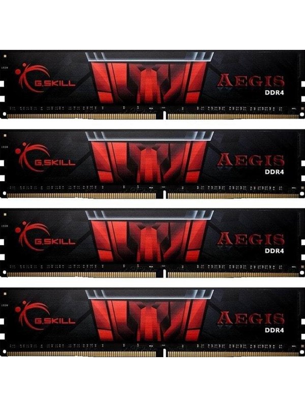 G.Skill AEGIS DDR4-3200 - 64GB - CL16 - Quad Channel (4 pcs) - Intel XMP - Musta