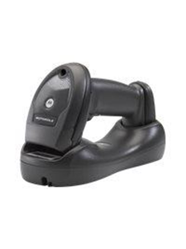 Zebra LI4278USB KIT GUN SCRDL 7FT CB -paketti, joka sisältää LI4278-skannerin, USB-kaapelin, kädensijan ja 7-jalkaisen kaapelin.