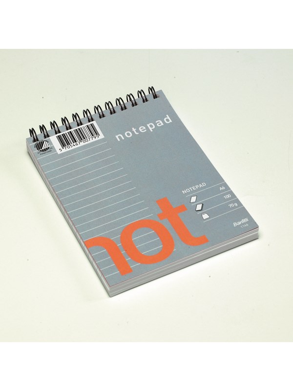 Bantex Not Notepad A6 Ruled Unpunched