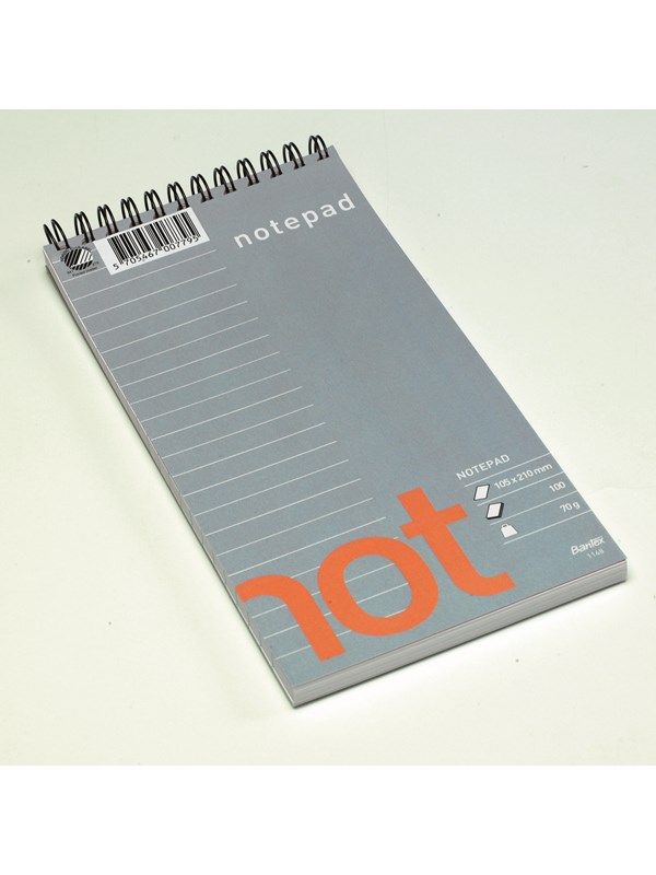 Bantex Not Notepad 105X210 Ruled Unpunched