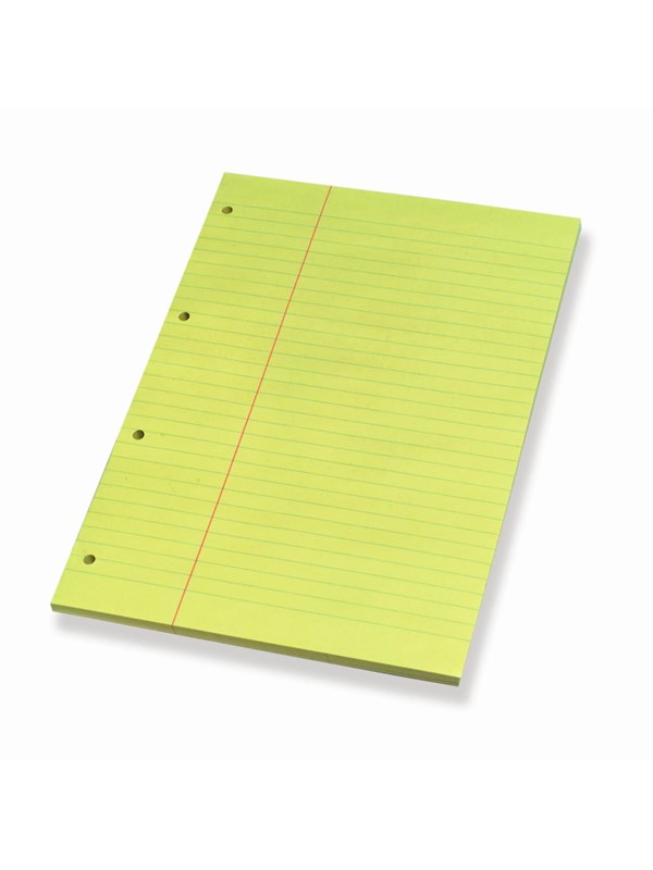 Bantex Legal Pad Keltainen A4 W/Margin