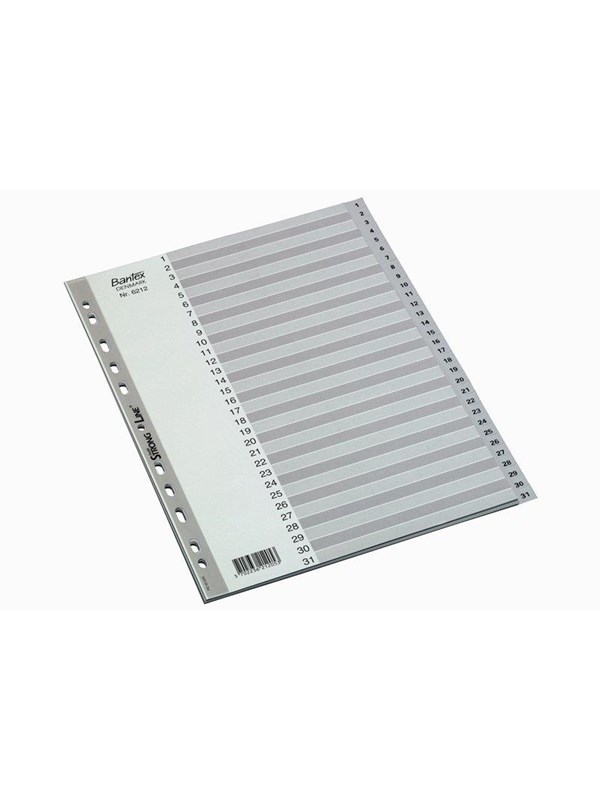 Bantex Strong-Line®Indexes 1-31 Harmaa