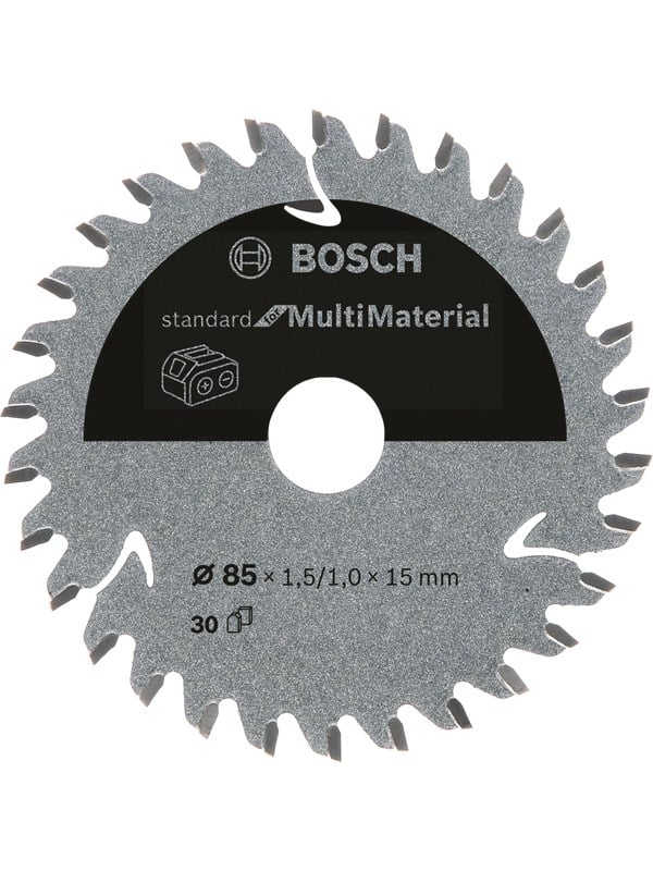 Bosch Standard for Multi Material -pyörösahanterä johdottomiin sahoihin 85 x 1,5 / 1 x 15 T30