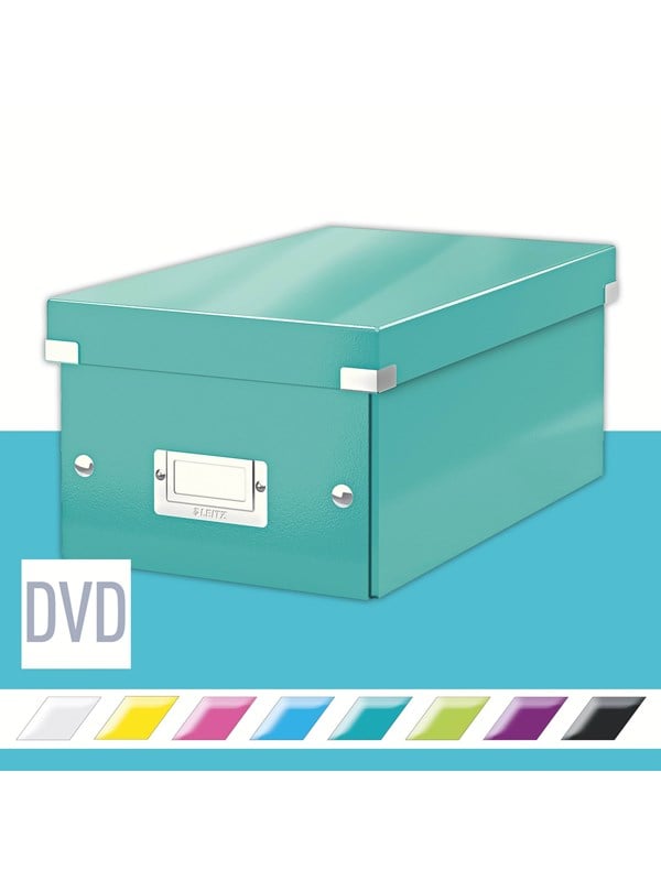 Leitz WOW Click&Store säilytyslaatikko DVD Jäänsininen