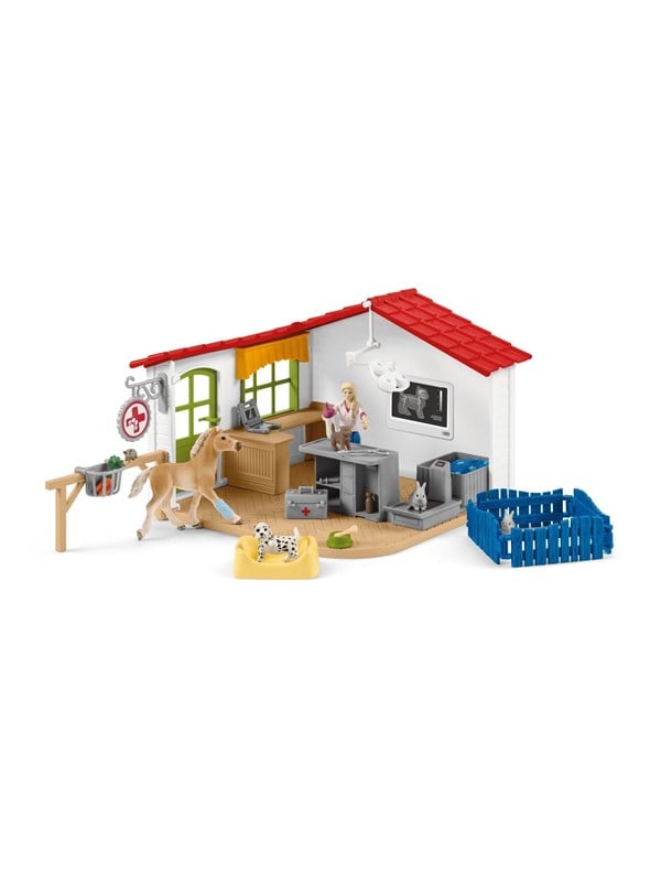 Schleich Eläinlääkärin vastaanotto ja kotieläimet