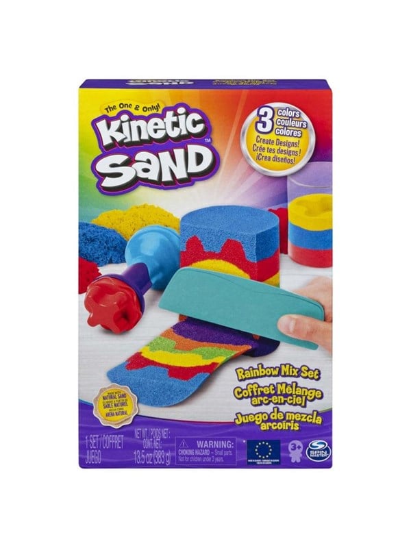 Kinetic Sand Rainbow Mix -setti