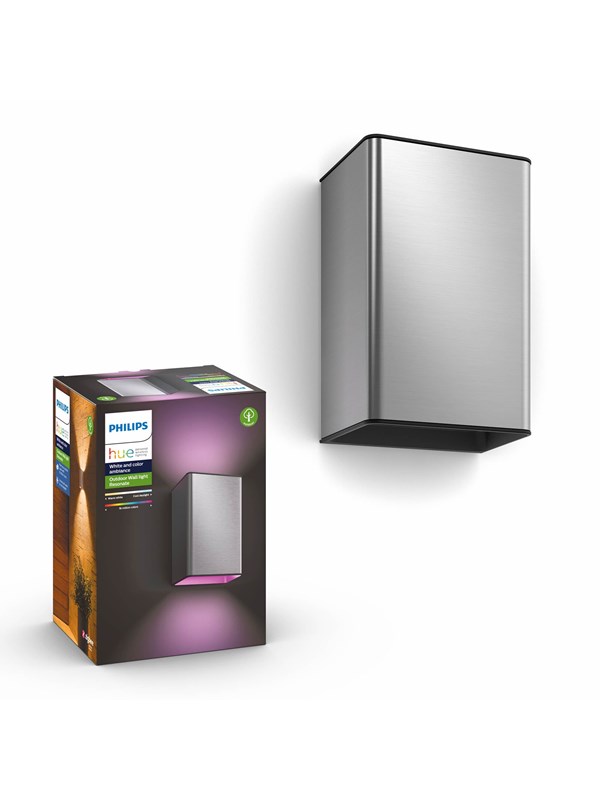Philips Hue Outdoor Resonate Wall Lyhty - Inox