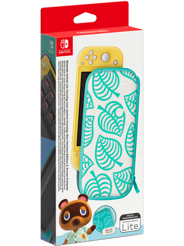 Nintendo Switch Lite Animal Crossing: New Horizons -kantolaukku ja näytönsuoja
