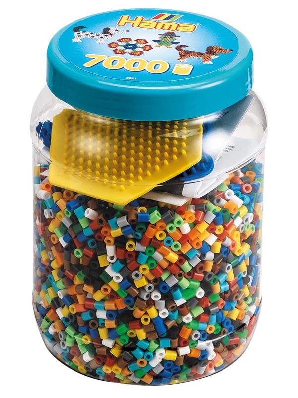 Hama Ironing Helmet set in Pot 7000pcs.