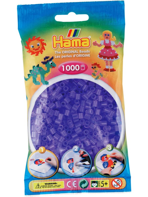 Hama Ironing beads-Lilac Läpinäkyvä (074) 1000pcs.
