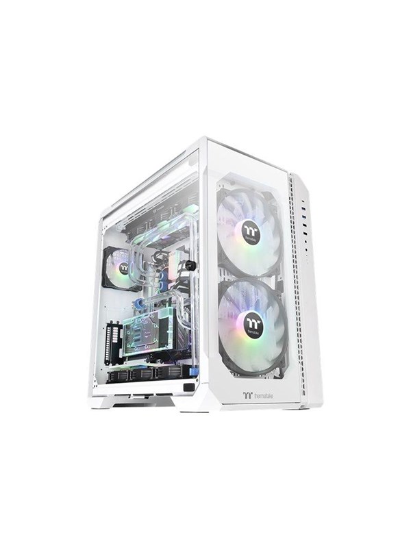 Thermaltake View 51 TG Snow -täystornikotelo RGB-valaistuksella, valkoinen