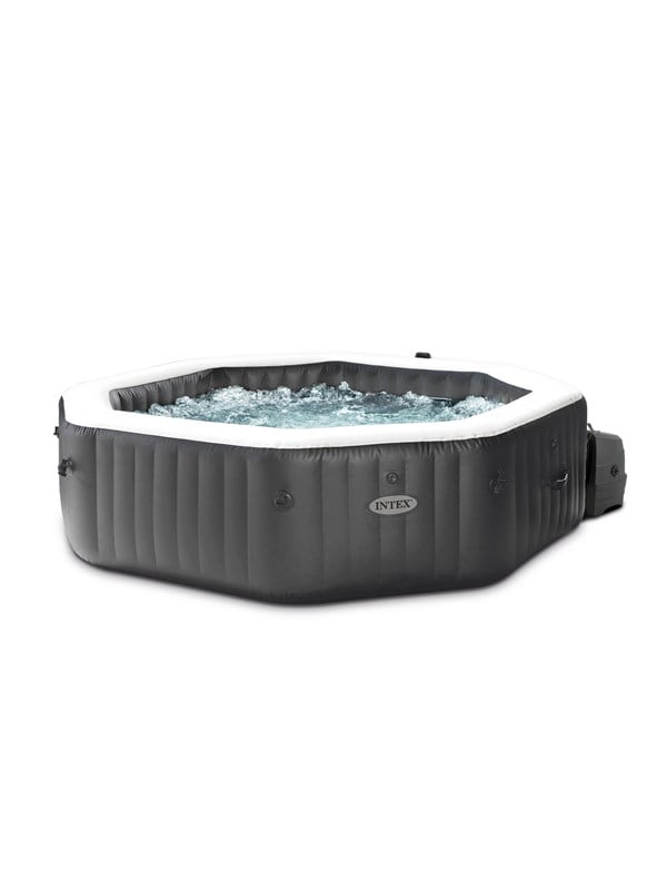Intex PureSpa Jet & Bubble Deluxe -setti, onyksinmusta kahdeksankulmainen, 1098L, 211x211x71 cm