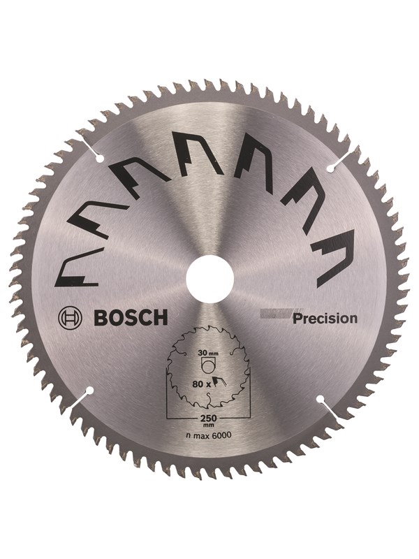 Bosch Pyörösahanterä PRECISION Ø 250 mm; reikä= 30 mm; H= 80