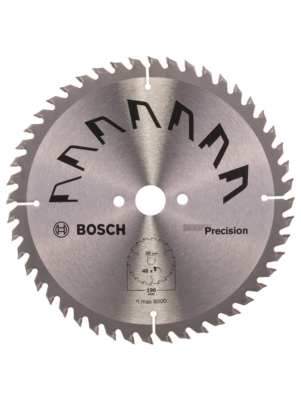 Bosch Pyörösahanterä PRECISION Ø 190 mm; reikä= 20 mm; H= 48