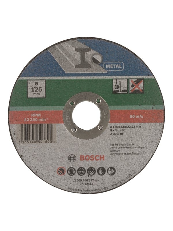 Bosch Katkaisulaikka suora, metalli Ø 125 mm; vahvuus= 2,5 mm