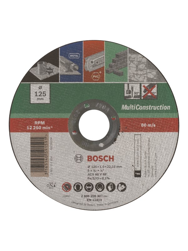 Bosch Katkaisulaikka, suora, Multi Construction Ø 125 mm