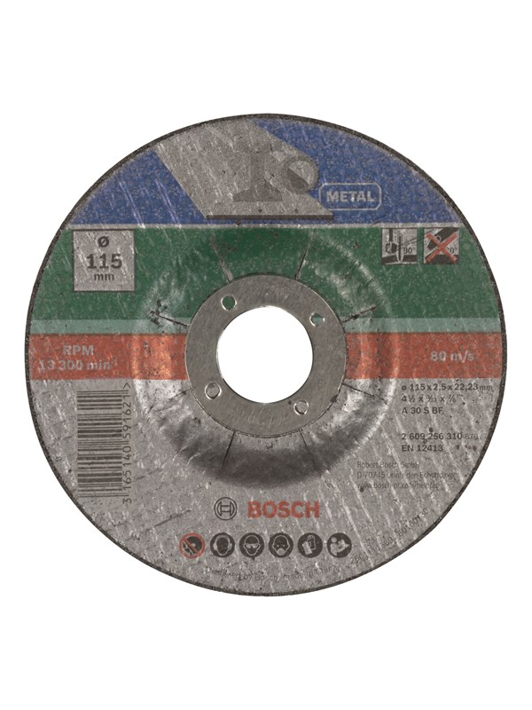 Bosch Katkaisulaikka taivutettu, metalli Ø 115 mm