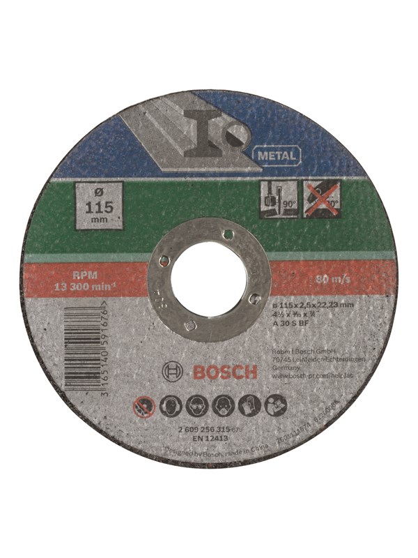 Bosch Katkaisulaikka suora, metalli Ø 115 mm; vahvuus= 2,5 mm
