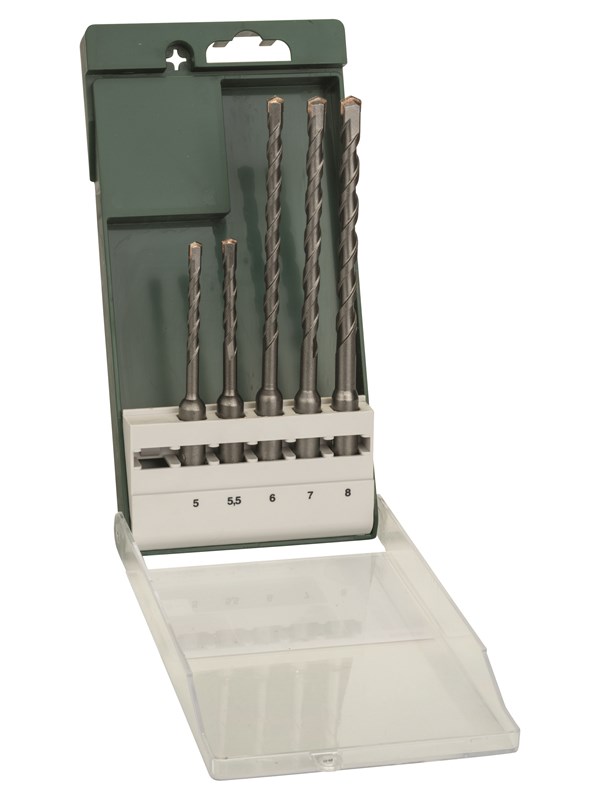 Bosch 5-os. vasaraporanteräsarja SDS plus 5,0x110; 5,5x110; 6,0x160; 7,0x160; 8,0x160 mm