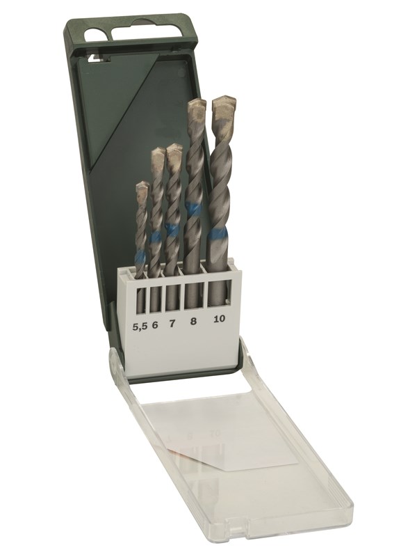Bosch 5-os. betoniporanteräsarja 5,5 x 85; 6,0 x 100; 7,0 x 100; 8,0 x 120; 10,0 x 120