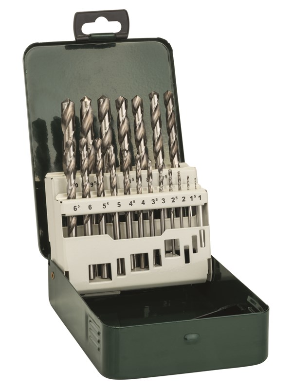 Bosch 19-os. metalliporanteräsarja HSS-G, DIN 338 1,0; 1,5; 2,0; 2,5; 3,0; 3,5; 4,0; 4,5; 5,0; 5,5; 6,0; 6,5; 7,0; 7,5; 8,0; 8,5; 9,0; 9,5; 10,0 mm