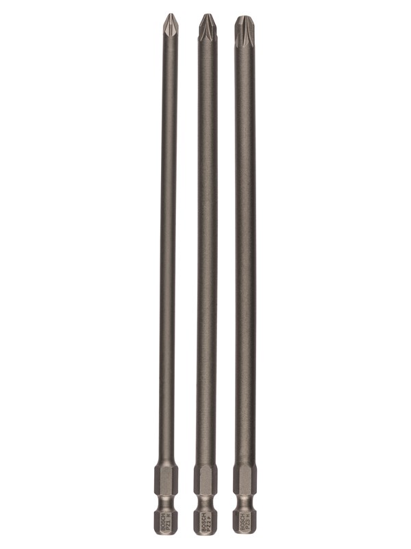 Bosch 3-os. ruuvauskärkisarja Extra-Hart PZ1; PZ2; PZ3; 152 mm