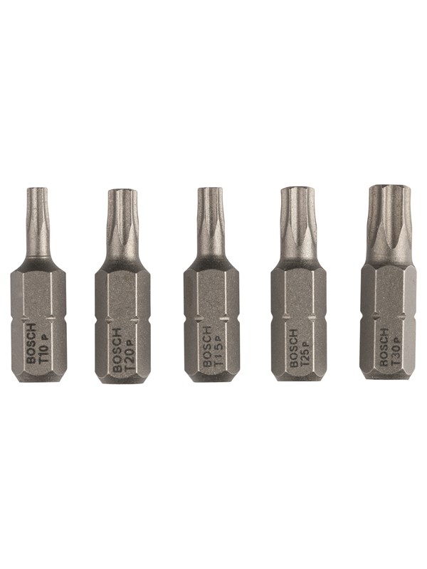 Bosch 5-os. ruuvauskärkisarja Extra-Hart (Torx®) T 10; T 15; T 20; T 25; T 30; 25 mm