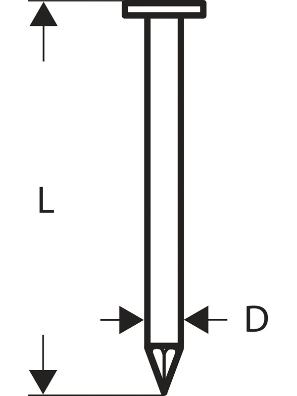 Bosch Pyöreäkanta-lankanaula SN21RK 90 3,1 mm, 90 mm, kirkas, sileä