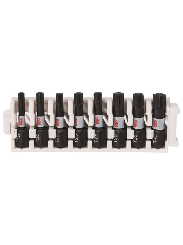 Bosch Impact Control -ruuvinväänninkärkipaketti, 8 osaa, 1xT15;2xT20;2xT25;2xT30;1xT40