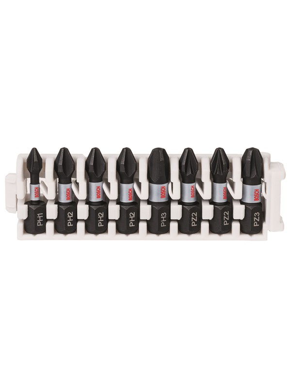 Bosch Impact Control -ruuvinväänninkärkipaketti, 8 osaa, 1xPH1;3xPH2;1xPH3;2xPZ2;1xPZ3