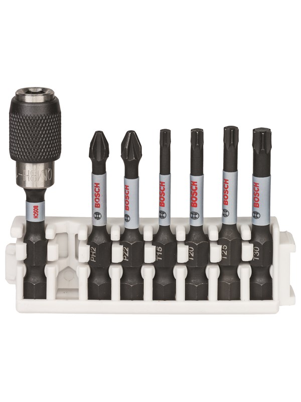 Bosch Impact Control -ruuvinväänninkärkipaketti, 7 osaa, 1xPH2;1xPZ2;1xT15;1xT20;1xT25;1xT30