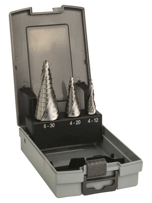 Bosch 3-os. porrasporanterien HSS-sarja 4-12; 4-20; 6-30 mm