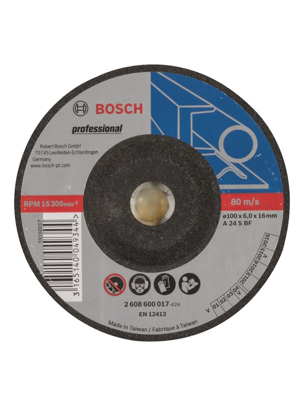 Bosch Hiomalaikka, taivutettu, Expert for Metal A 24 S BF, 100 mm, 16,00 mm, 6,0 mm