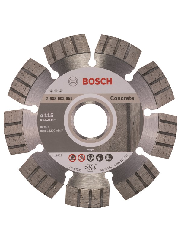 Bosch Timanttikatkaisulaikka Best for Concrete 115 x 22,23 x 2,2 x 12 mm