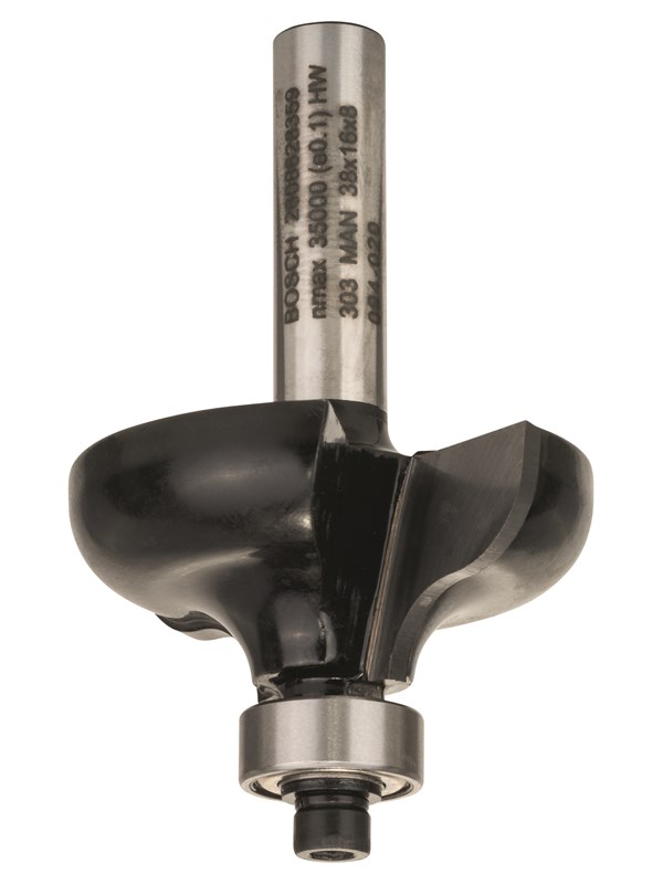 Bosch Profiilijyrsin G, 8 mm, R1 6,35 mm, D 38 mm, L 15,7 mm, G 57 mm 8 mm, R1 6,35 mm, D 38 mm, L 15,7 mm, G 57 mm