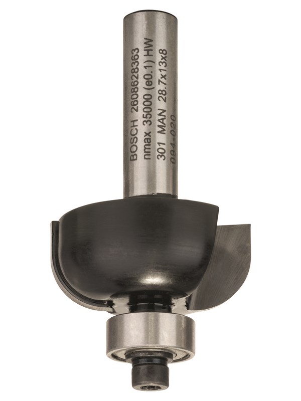 Bosch Koverrusterä, 8 mm, R1 8 mm, D 28,7 mm, L 13 mm, G 54 mm 8 mm, R1 8 mm, D 28,7 mm, L 13 mm, G 54 mm