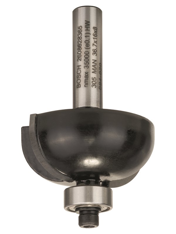Bosch Koverrusterä, 8 mm, R1 12 mm, D 36,7 mm, L 16 mm, G 58 mm 8 mm, R1 12 mm, D 36,7 mm, L 16 mm, G 58 mm