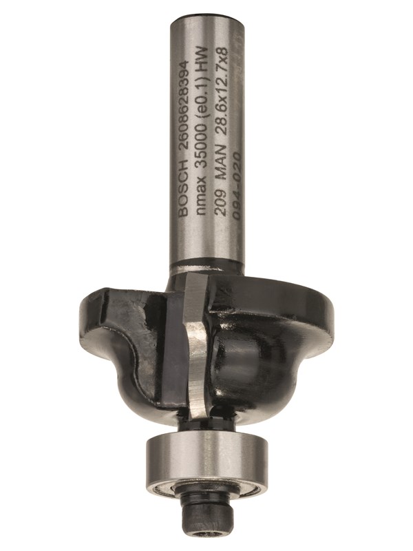 Bosch Profiilijyrsin B, 8 mm, R1 4 mm, B 8 mm, L 12,4 mm, G 54 mm 8 mm, R1 4 mm, B 8 mm, L 12,4 mm, G 54 mm