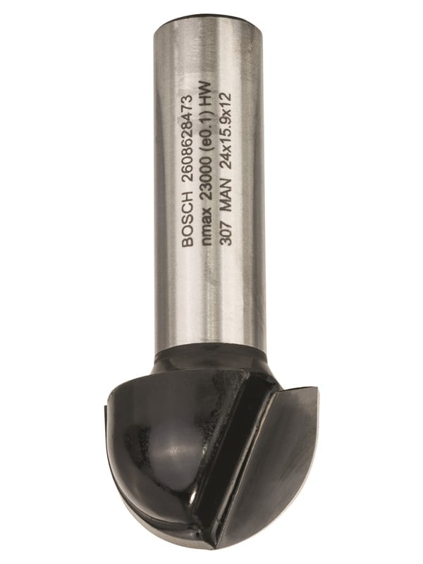 Bosch Kourujyrsinterä, 12 mm, R1 12 mm, D 24 mm, L 15,9 mm, G 57 mm 12 mm, R1 12 mm, D 24 mm, L 15,9 mm, G 57 mm