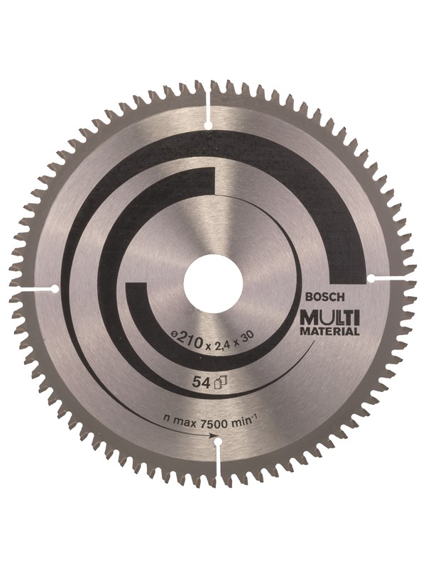 Bosch Pyörösahanterä Multi Material 210 x 30 x 2,5 mm; 80