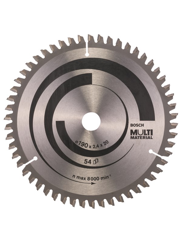 Bosch Pyörösahanterä Multi Material 190 x 20/16 x 2,4 mm; 54