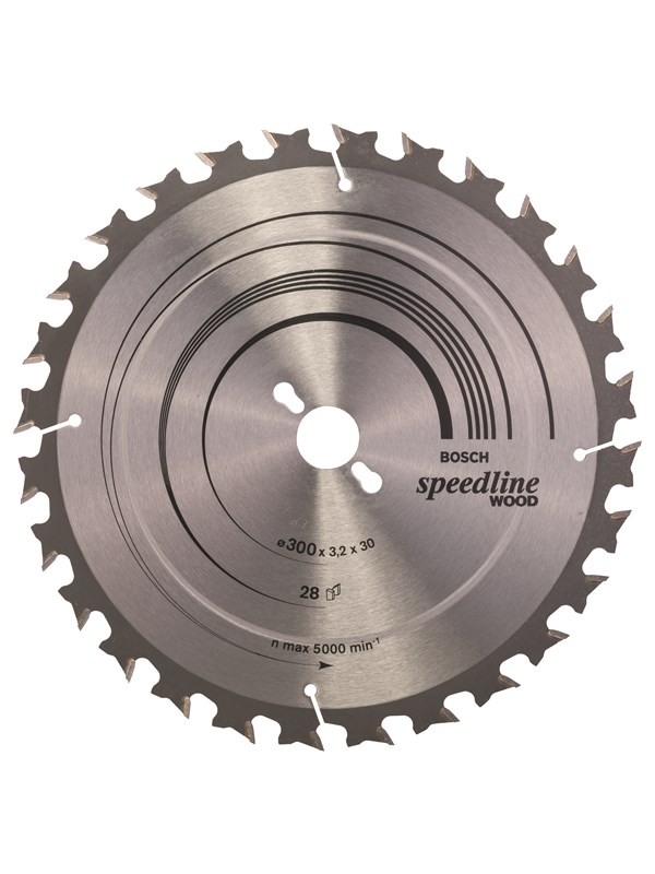 Bosch Pyörösahanterä Speedline Wood 300 x 30 x 3,2 mm, 28