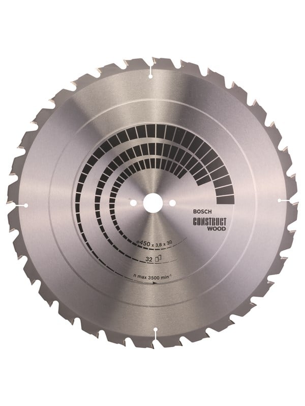 Bosch Pyörösahanterä Construct Wood 450 x 30 x 3,8 mm; 32