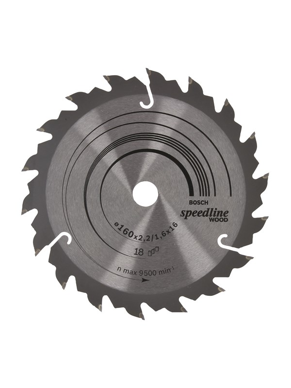 Bosch Pyörösahanterä Speedline Wood 160 x 16 x 2,2 mm, 18