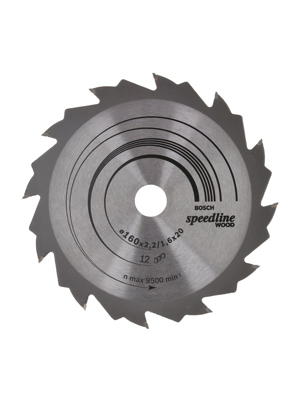 Bosch Pyörösahanterä Speedline Wood 160 x 20 x 2,2 mm, 12