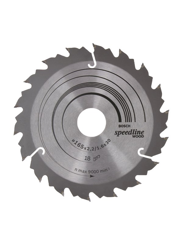 Bosch Pyörösahanterä Speedline Wood 165 x 30 x 2,2 mm, 18